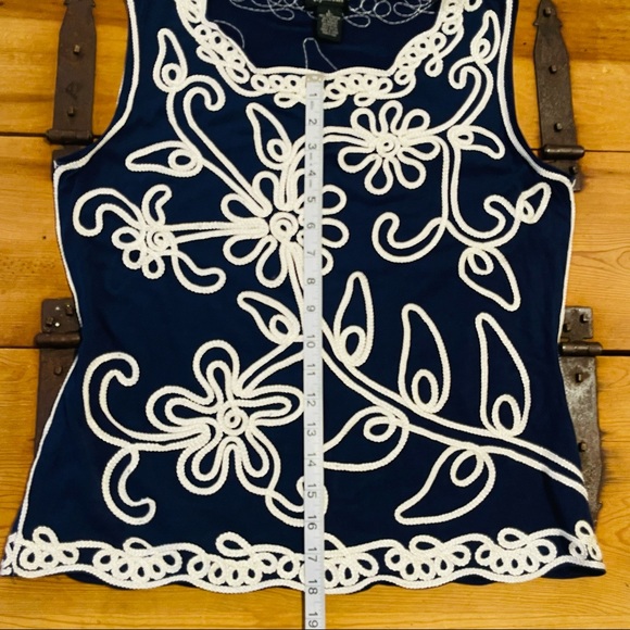 Objects D’art Dressy Top SZ L 🌸🌸 - Picture 4 of 6